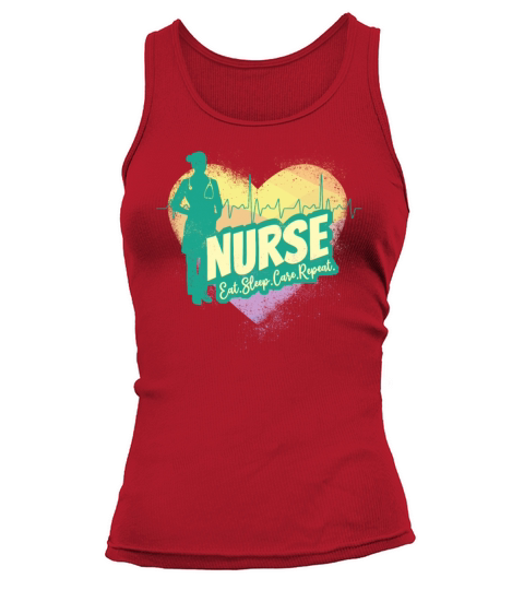 Nurse Heartbeat Vintage Graduation Nursing School Tank top Woman