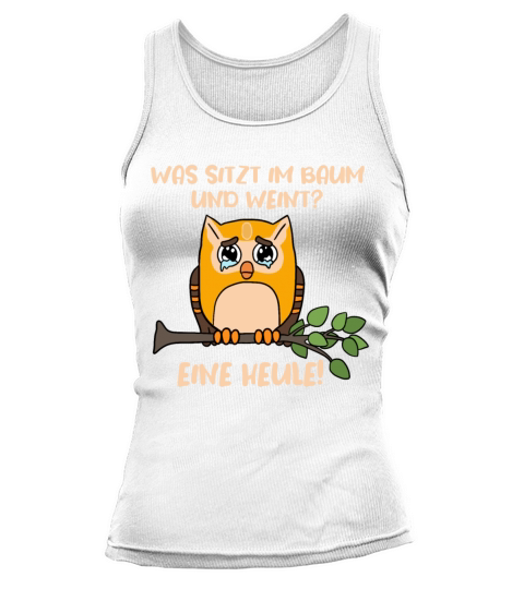 Owl German Quote Tank top Woman