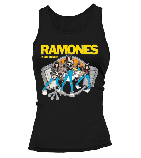 The Ramones Black Road To Run Tank top Woman