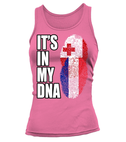 Tongan And French Mix Heritage DNA Flag Tank top Woman