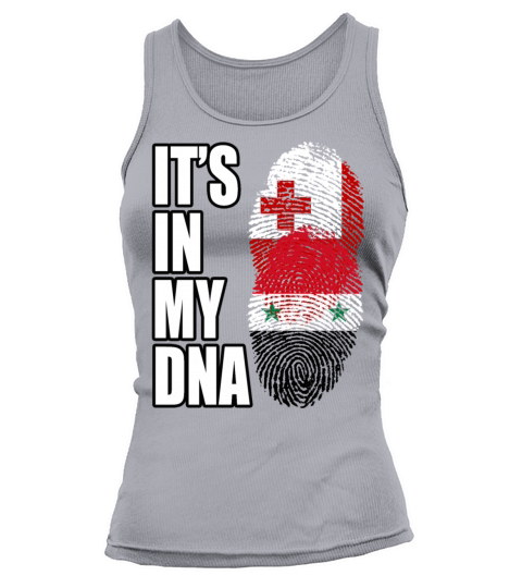 Tongan And Syrian Mix Heritage DNA Flag Tank top Woman