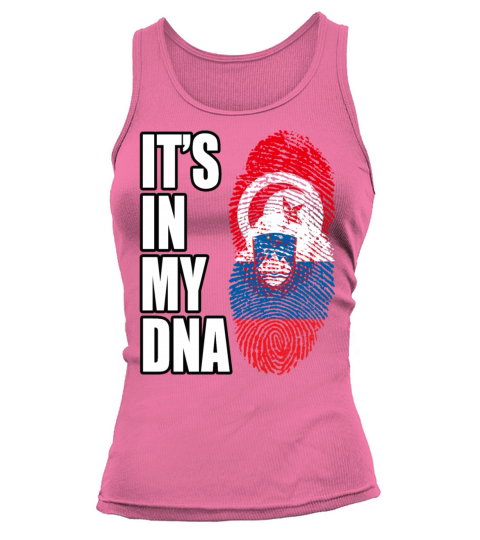 Tunisian And Slovenian Mix Heritage DNA Flag Tank top Woman