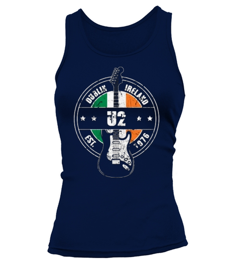 U2 Dublin Ireland Est 1976 guitarist Tank top Woman