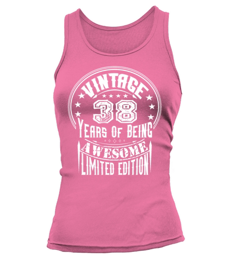 Vintage 38 Years Of Being Awesome Limited Edition Tank top Woman