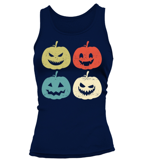 Vintage Halloween Pumpkin Retro Tank top Woman