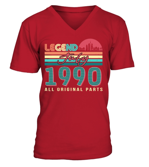Best Birth Year 1990 July V-Neck T-shirt