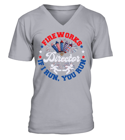 Fireworks Director Funny Party V-Neck T-shirt