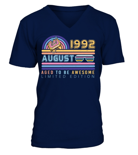 For The Age Of 30 August 1992 V-Neck T-shirt