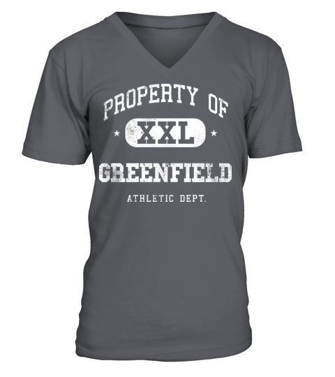 Greenfield XXL Property of Athletic Department V-Neck T-shirt