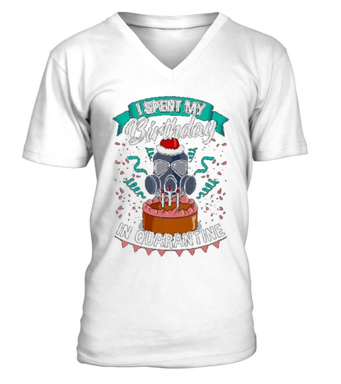 I Spent My Birthday In Quarantine V-Neck T-shirt