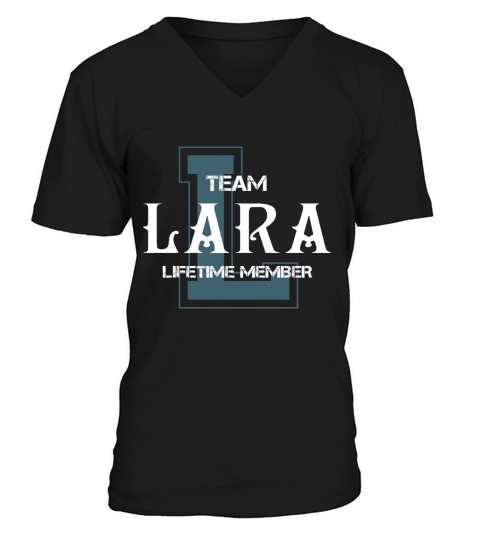 LARA Shirts - Team LARA Lifetime Member Name Shirts V-Neck T-shirt