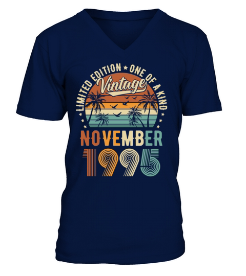 Limited Edition November 1995 Birthday Present V-Neck T-shirt