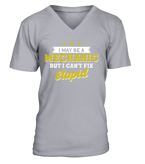 Mechanic Quote Garage Gift for Mechanic V-Neck T-shirt