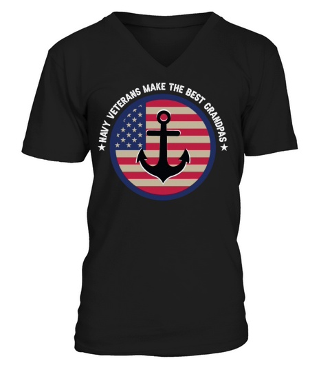 Navy Veterans Make The Best Grandpas V-Neck T-shirt