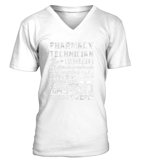 Pharmacy Technician Quote Medicine Pharmacist V-Neck T-shirt
