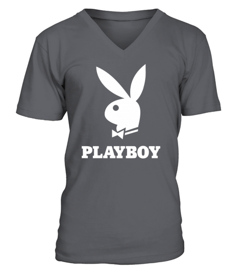 PLAYBOY MERCHANDISE V-Neck T-shirt