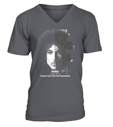 Prince Dearly beloved we are gathered here today to get through shirt V-Neck T-shirt