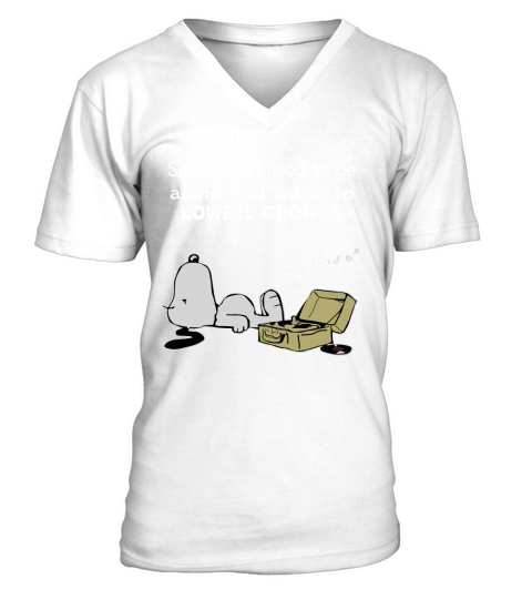 Sometimes I need to be alone and listen to Lowell George V-Neck T-shirt