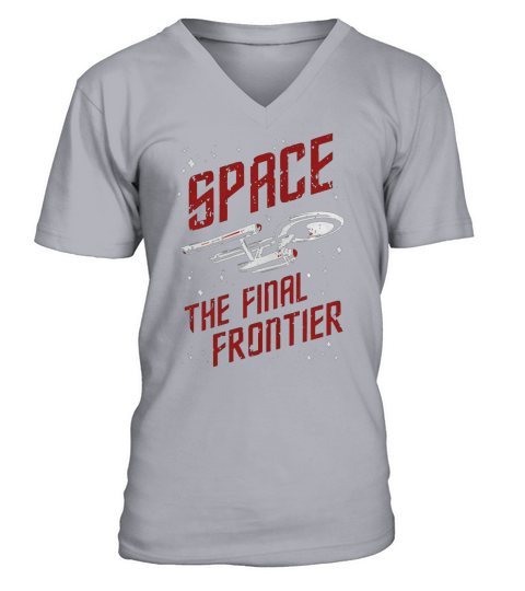 Space The Final Frontier V-Neck T-shirt