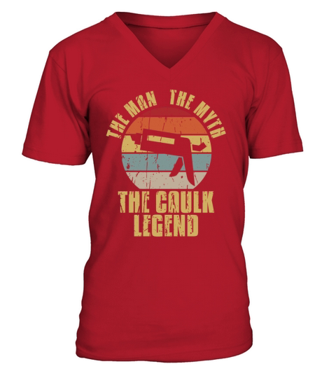 The Caulk Legend Caulking Vintage Caulk V-Neck T-shirt