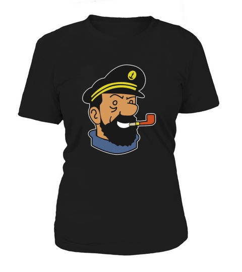Captain Haddock Tintin Cartoon Comic Women's T-Shirt