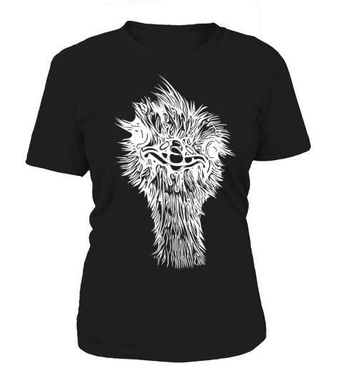 Funny Vintage Ostrich Head Women's T-Shirt