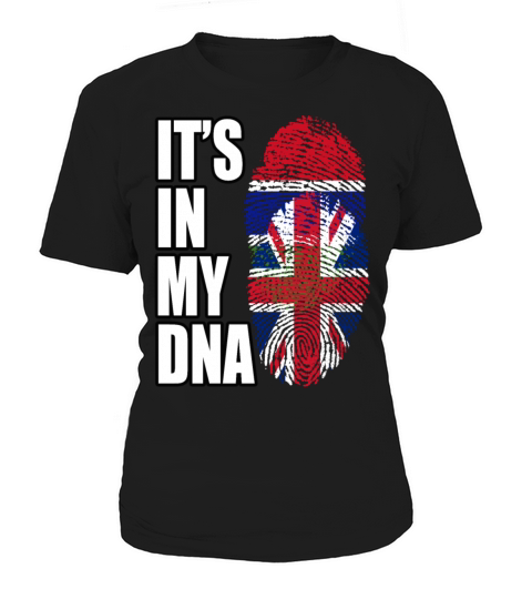 Gambian And British Mix Heritage DNA Flag Women's T-Shirt