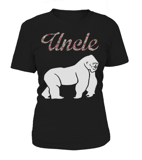 Gorilla Proud Uncle Floral T-Shirt Women's T-Shirt