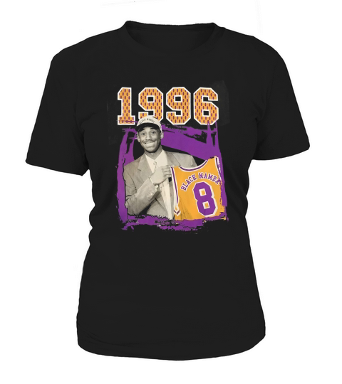 Kobe-Bryant 1996 Draft Day Black Mamba Number 8 Tribute T Shirt Women's T-Shirt