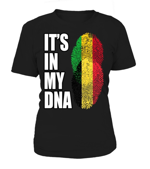 Malian And Belgian Mix Heritage DNA Flag Women's T-Shirt