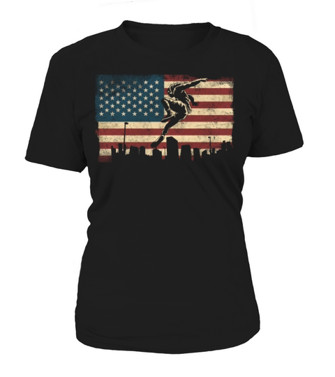 Parkour Free Running Traceur Usa Women's T-Shirt