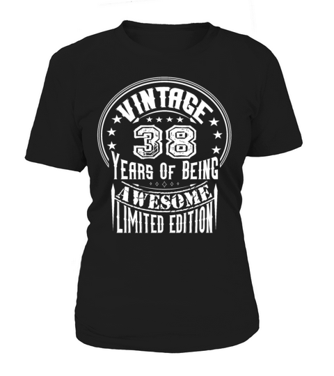 Vintage 38 Years Of Being Awesome Limited Edition Women's T-Shirt