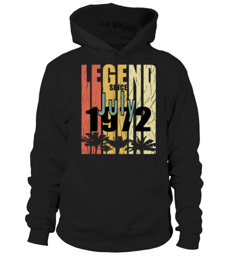 born 1972 july vinatge gift Hoodie Unisex