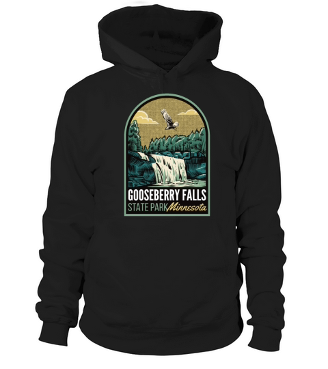 Gooseberry Falls State Park Minnesota Vintage Hoodie Unisex