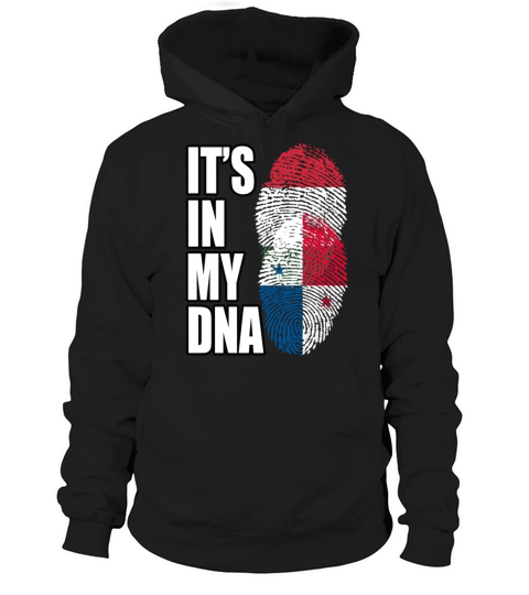 Hungarian And Panamanian Mix Heritage DNA Flag Hoodie Unisex