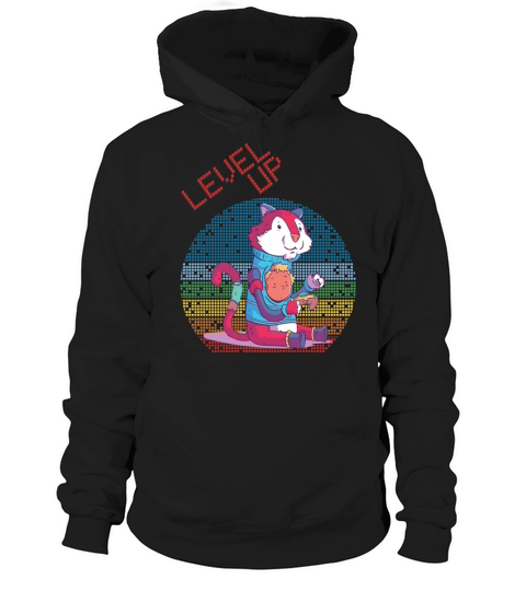Level Up Gamer Video Games Retro Vintage Gaming Hi Hoodie Unisex