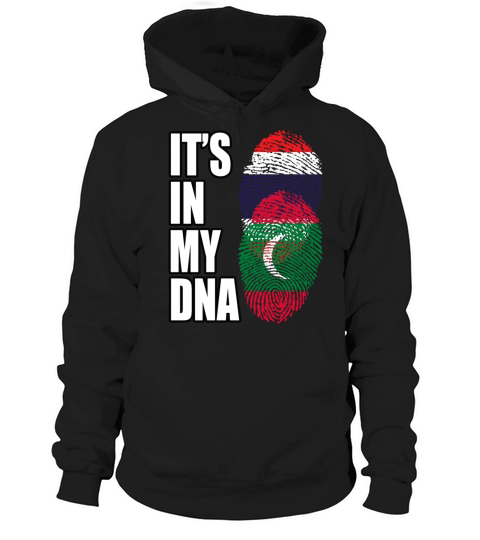 Thai And Maldivian Vintage Heritage DNA Flag Hoodie Unisex