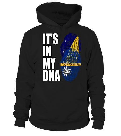 Tokelauan And Nauruan Mix Heritage DNA Flag Hoodie Unisex