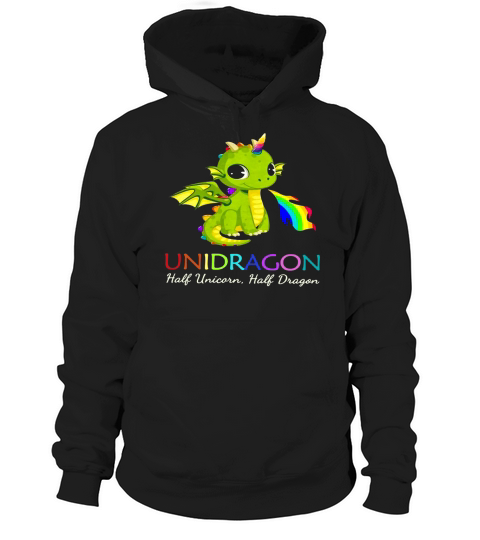 Unidragon half unicorn half unicorn LGBT Hoodie Unisex