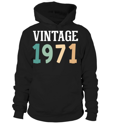 Vintage 1971 51st Birthday Hoodie Unisex