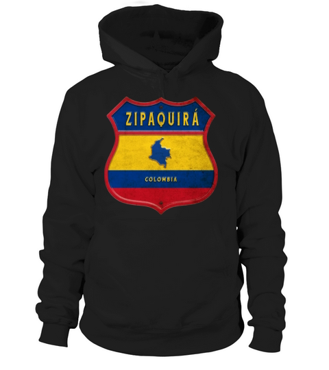 Zipaquira Colombia Crest Design Hoodie Unisex
