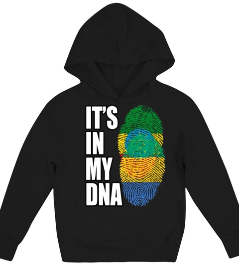 Gambian And Ethiopian Mix Heritage DNA Flag Kids Hoodie