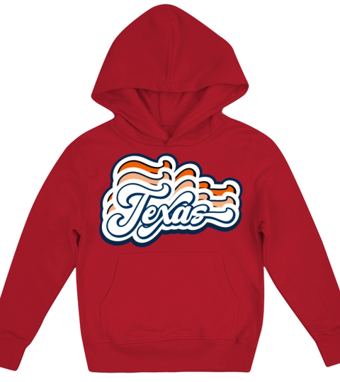 Retro Texas Alphabet Desing Kids Hoodie