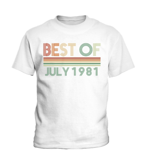 41st birthday July vintage 1981 gift idea Kids T-Shirt