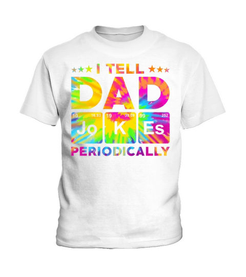 Chemist Periodic System Dad Jokes Kids T-Shirt