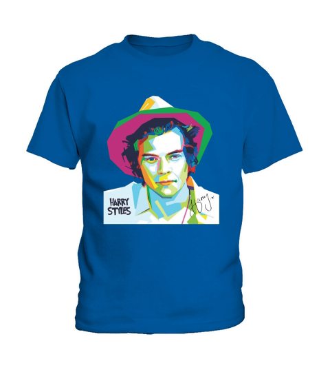 Colorful Harry Styles art autographed shirt Kids T-Shirt