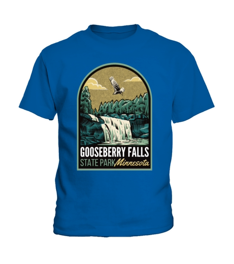 Gooseberry Falls State Park Minnesota Vintage Kids T-Shirt