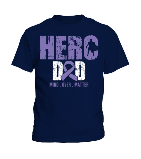 Hero Dad Hodgkins Lymphoma Cancer Awareness Ribbon Kids T-Shirt