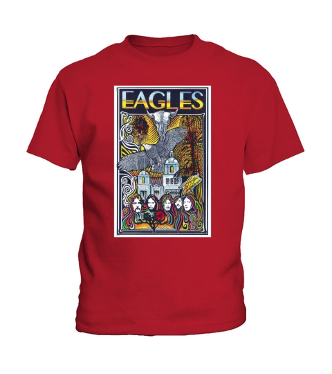 HISTORY OF THE EAGLES Rock Band Black Kids T-Shirt