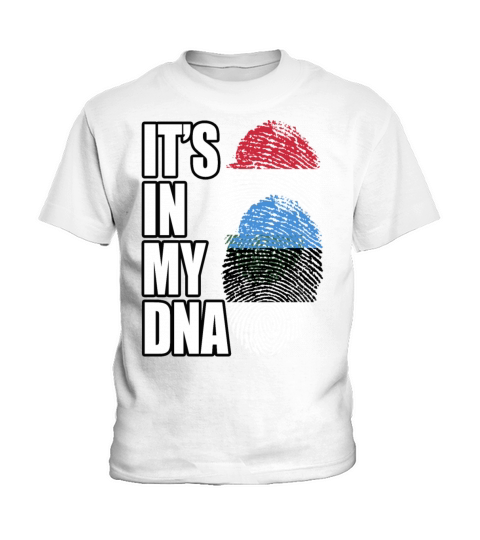 Hungarian And Estonian Mix Heritage DNA Flag Kids T-Shirt
